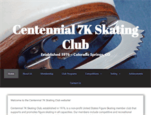 Tablet Screenshot of centennialskatingclub.org